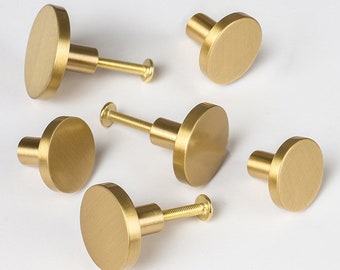 Gold Knobs, Modern Gold Dresser Knobs