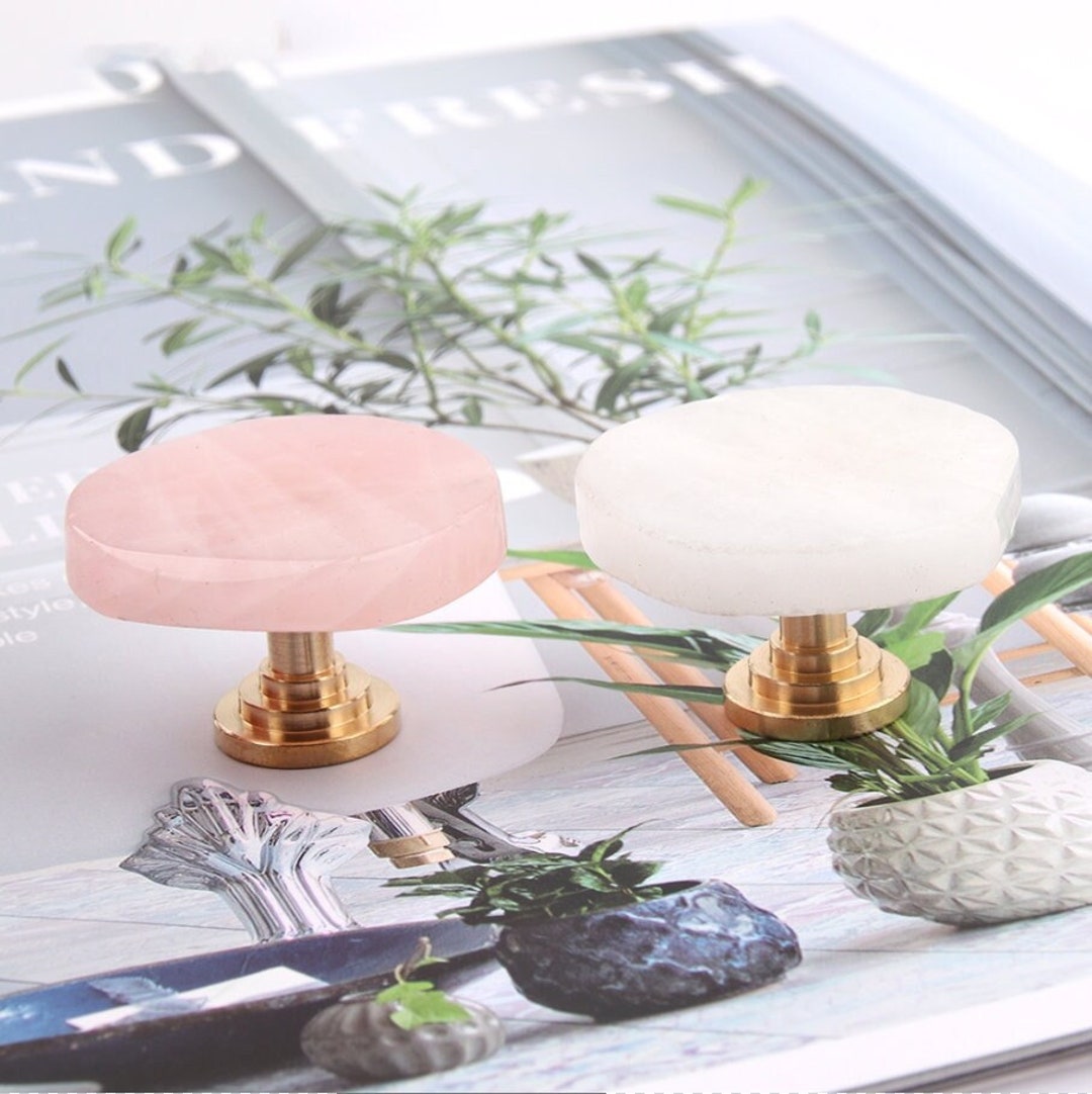 Baby Pink Flat Round Knob Minimalist Round Knob Nursery Etsy