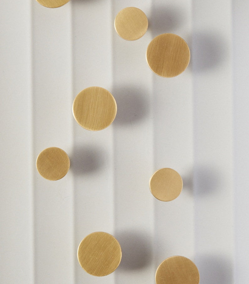 Brushed Brass Knobs Brass Dresser Knob Modern Drawer Etsy