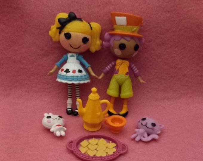 Lalaloopsy Alice in Lalaloopsyland and Wacky Hatter Mini Dolls Etsy
