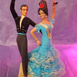 Vintage Spanish Flamenco dancers Marin Chiclana couple