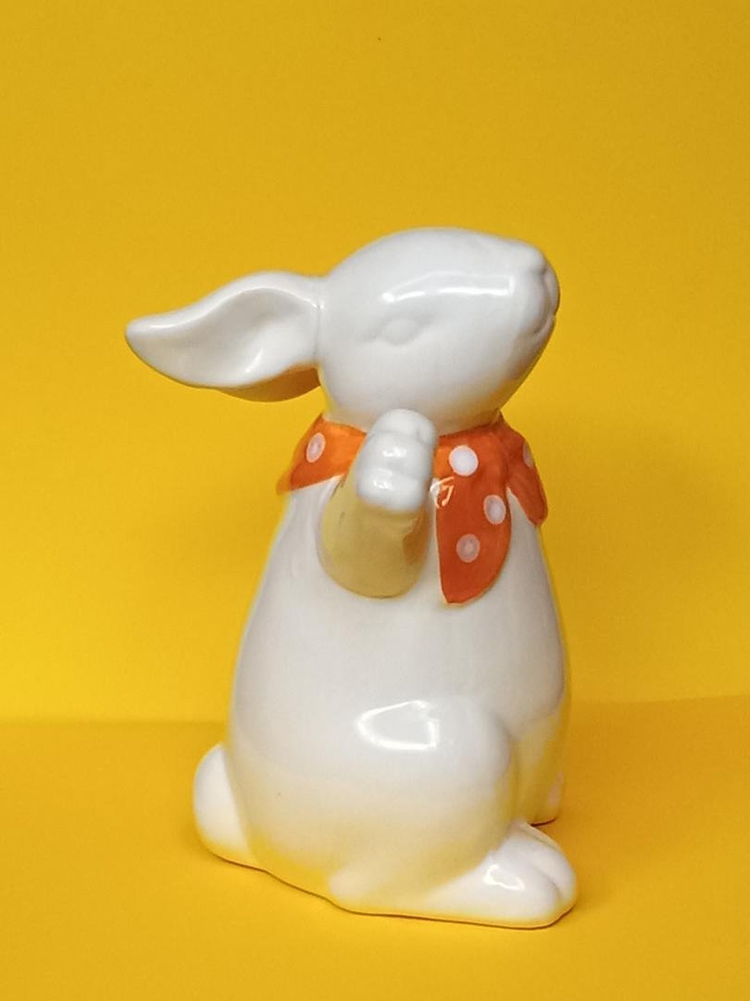 Vintage Bunny Rabbit Figurine Ceramic Statue for Easter Decoration - Etsy