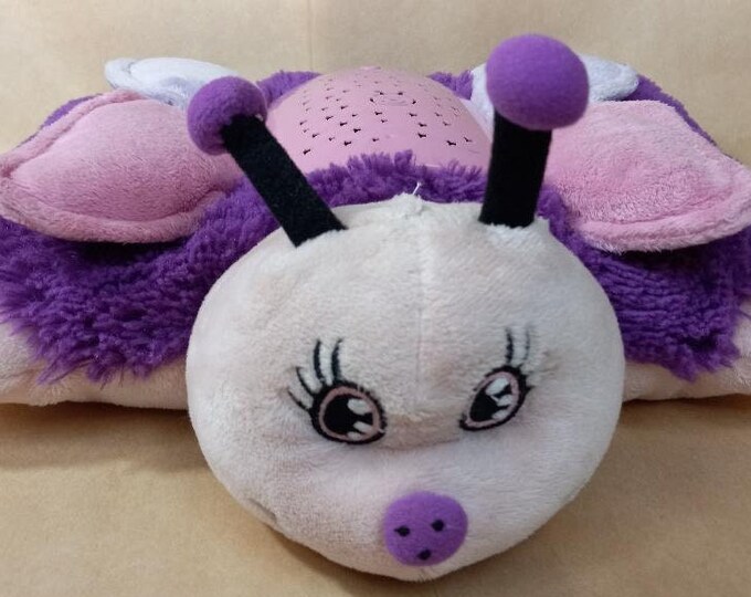 Pillow Pets Dream Lites Kids Toy/light up Pillow Pink Butterfly Etsy