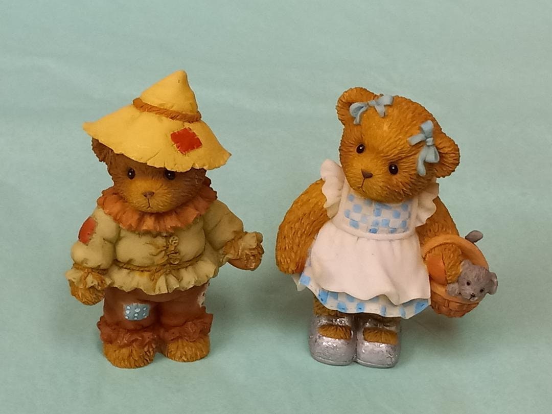 Vintage Cherished Teddies Wizard of Oz Dorothy and Scare Crow