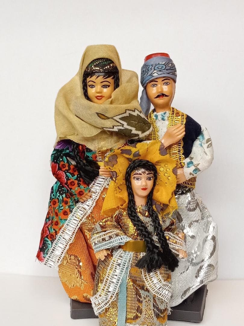 Vintage Turkish Dolls in Traditional Costume Set of 3 - Etsy