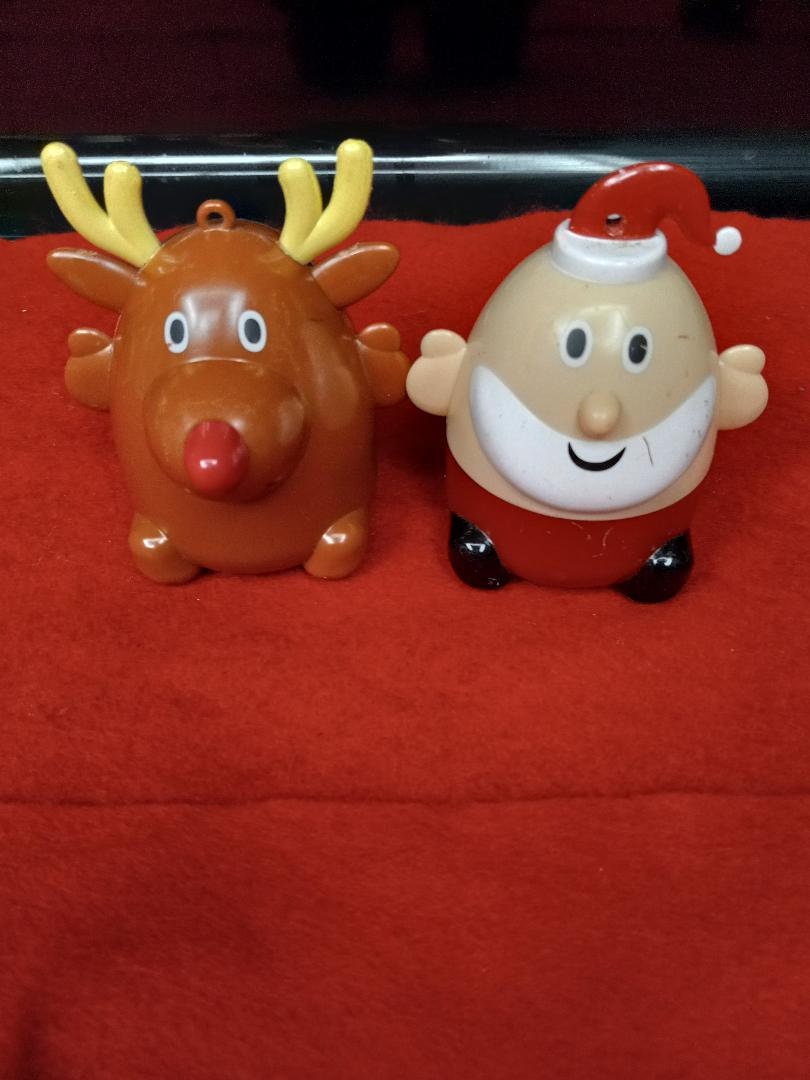 Christmas Santa Claus and Reindeer Decorations 7 Pieces Etsy