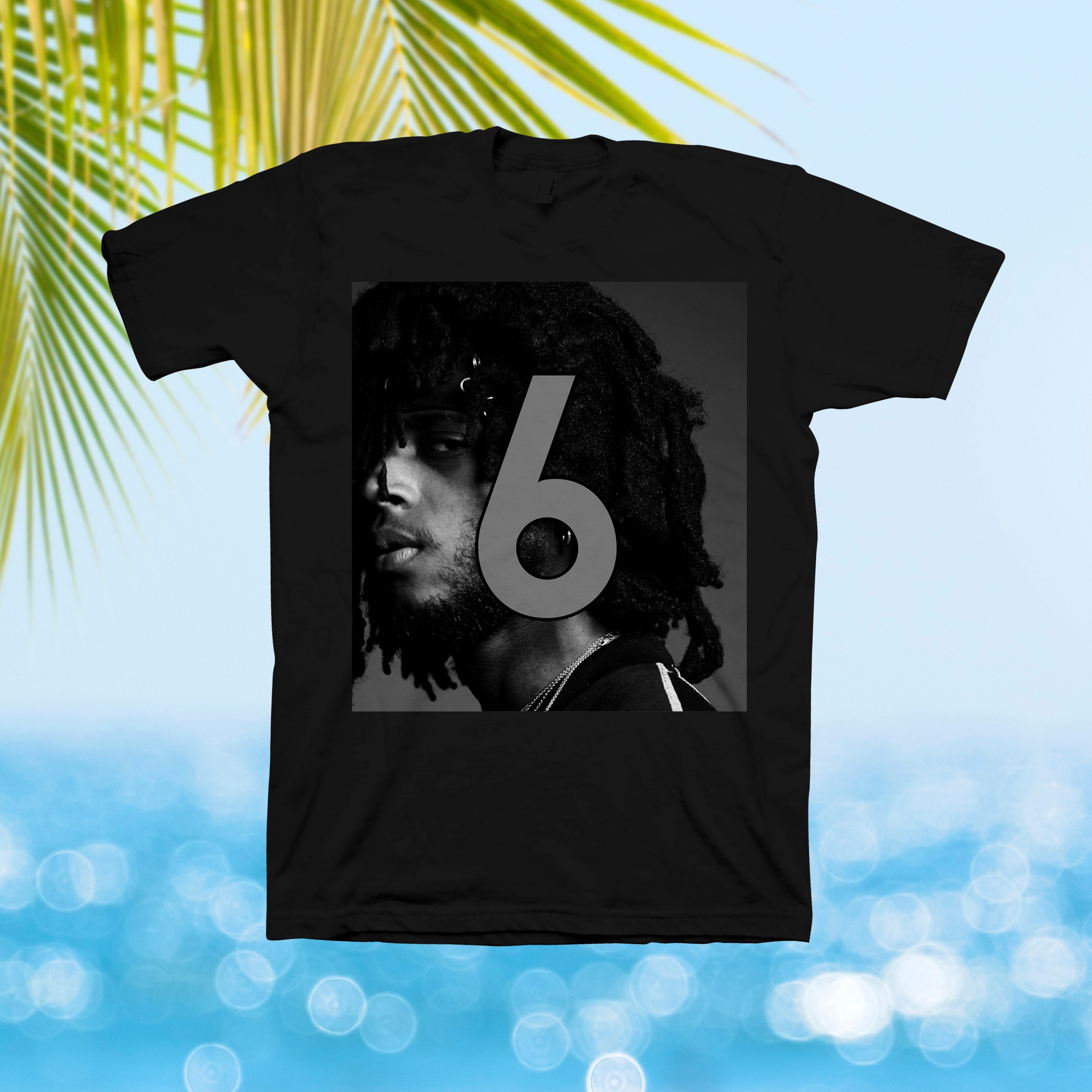 free 6lack t shirt