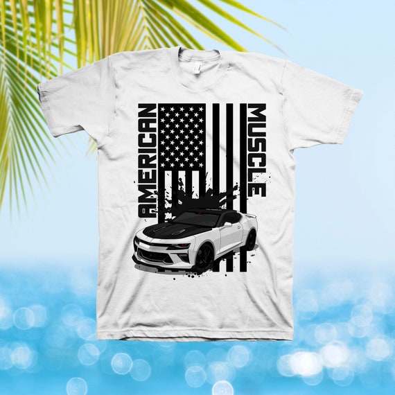 Chevy Chevrolet T-shirt moderne Camaro American Musclecar USA