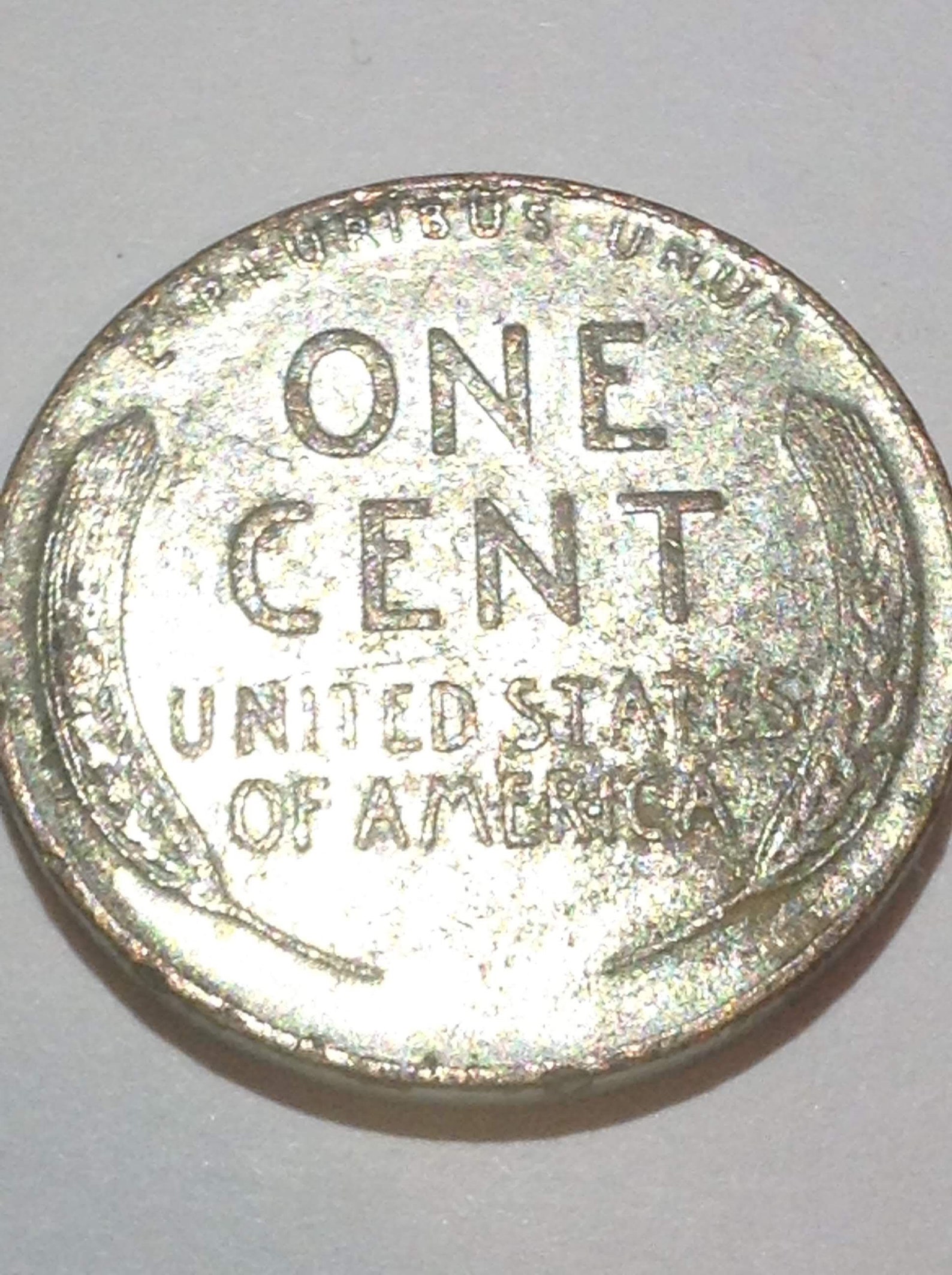 Silver Color 1953 Wheat Penny Coinage Very Unusual Color for Etsy