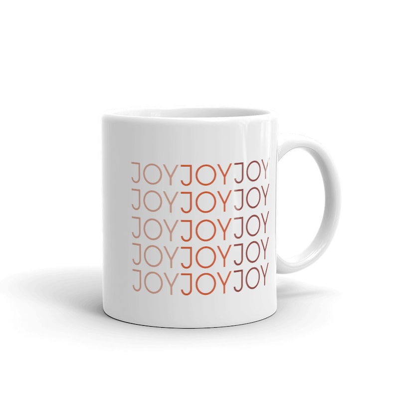 Word of the Year Mug: JOY repeated image 0