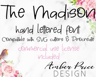 Download Hand Writing Font Etsy SVG Cut Files