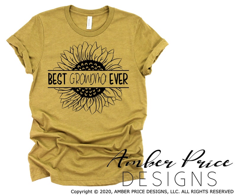 Download Grandma Sunflower SVG Gift for Best Grandma Ever Shirt ...