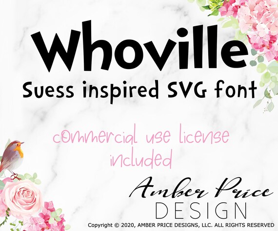 Dr Seuss font whoville alphabet font Commercial Use license | Etsy