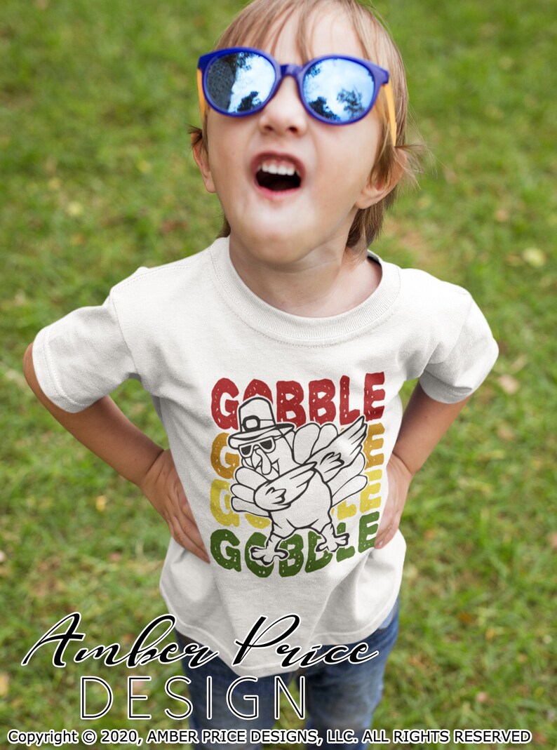 Download Kids thanksgiving svg Gobble Gobble SVG layered dabbing ...