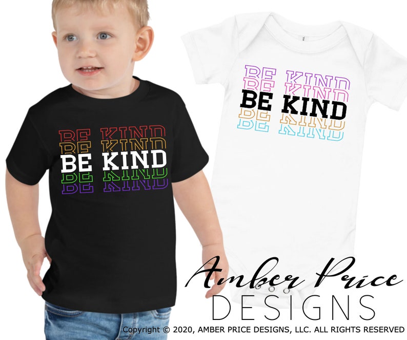 Download Be kind stacked SVG Be kind SVG kindness shirt design for ...