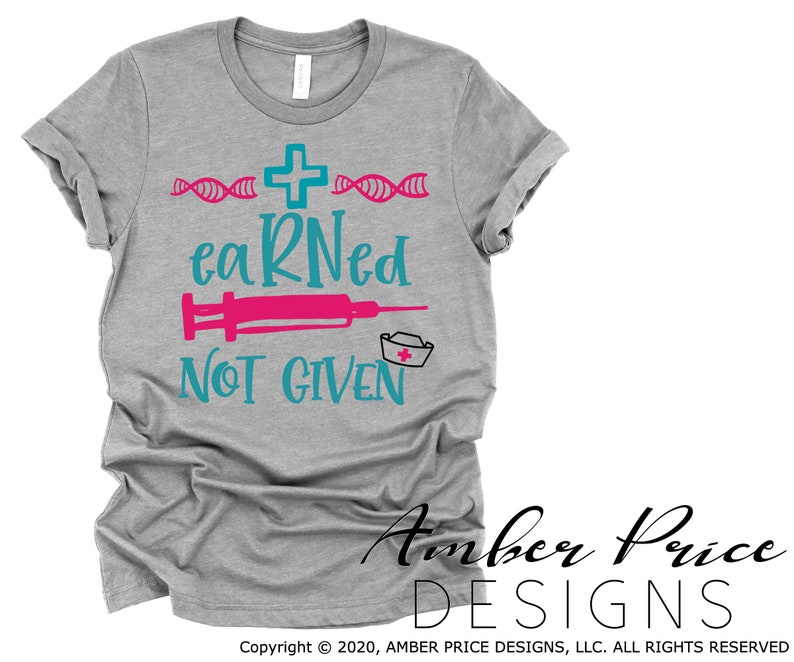 Download Nurse SVG Earned not Given svg RN png dxf DIY graduation gift | Etsy