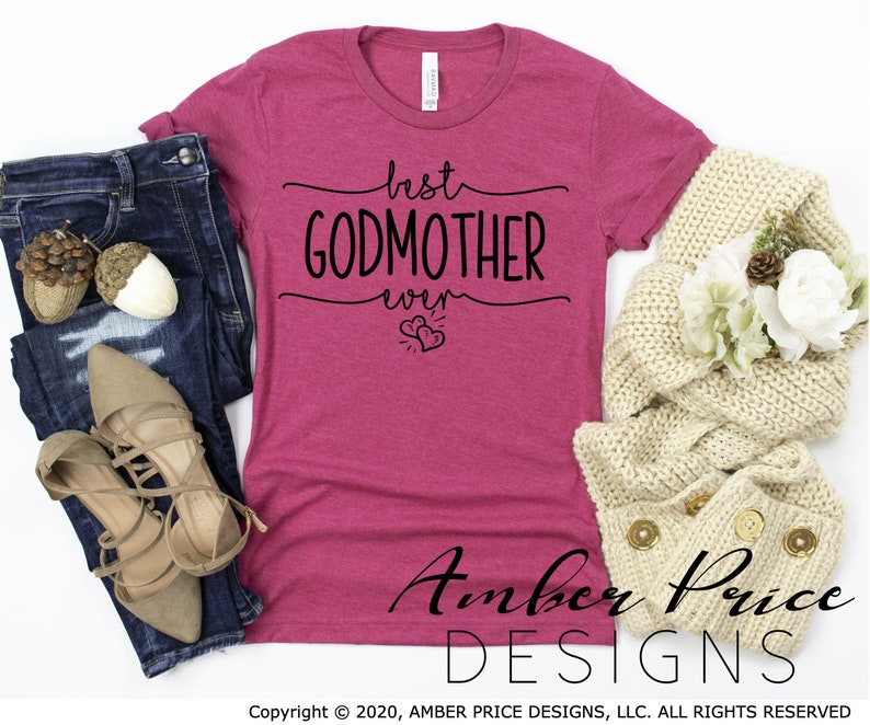 Best Godmother ever SVG auntie to godmother mother's day ...