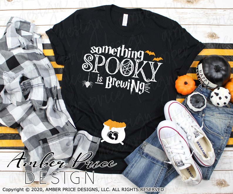 Download Something spooky is brewing SVG Halloween pregnancy SVG ...