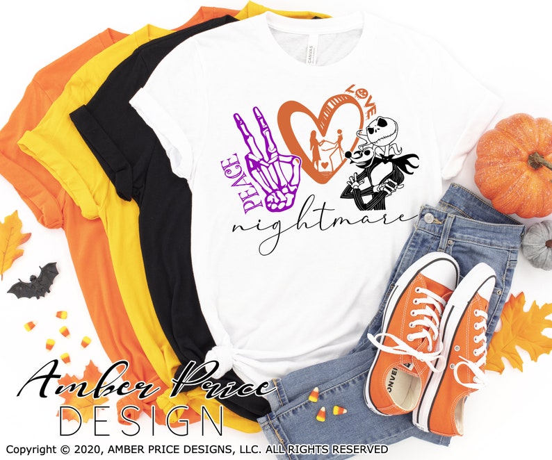 Download Nightmare before Christmas SVG Peace love Nightmare svg ...