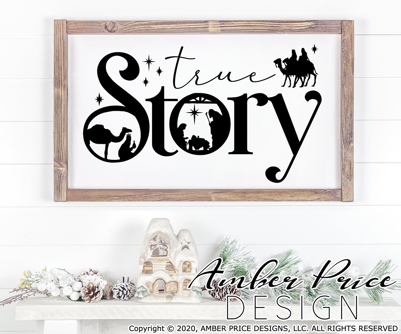Nativity Scene svg True Story Christian Christmas shirt svg  Etsy