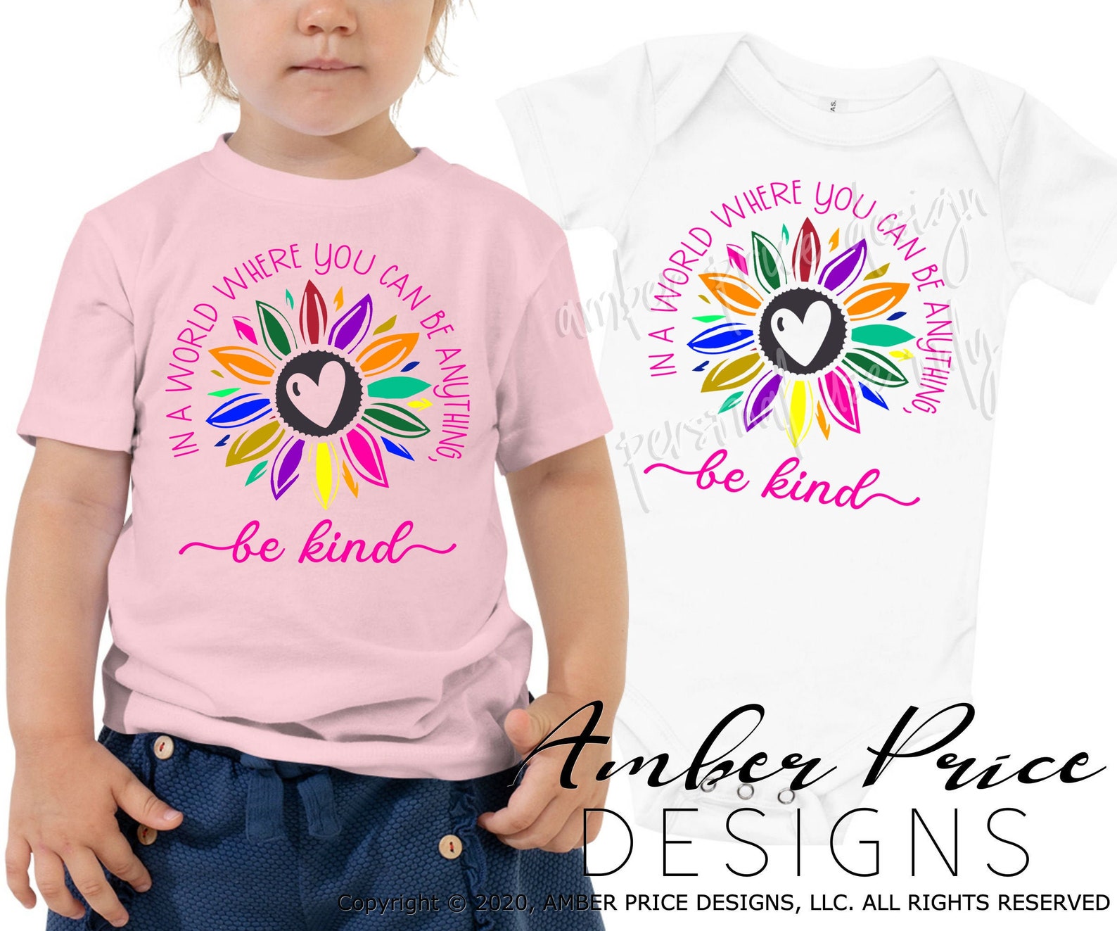 Download Be kind SVG rainbow Sunflower svg png dxf kindness shirt ...