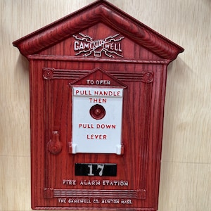 Wooden Gamewell Box plaque