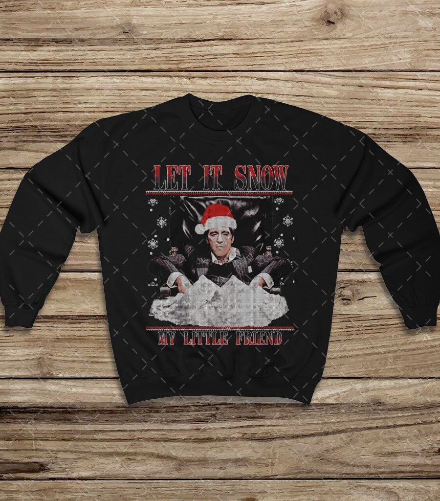tony montana christmas sweater