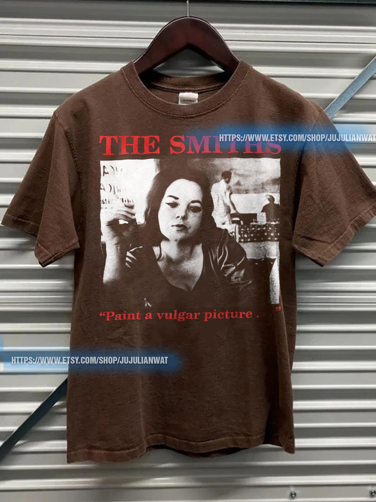 Vintage The Smiths A Paint A Vulgar Picture Rock Concert Tshirt