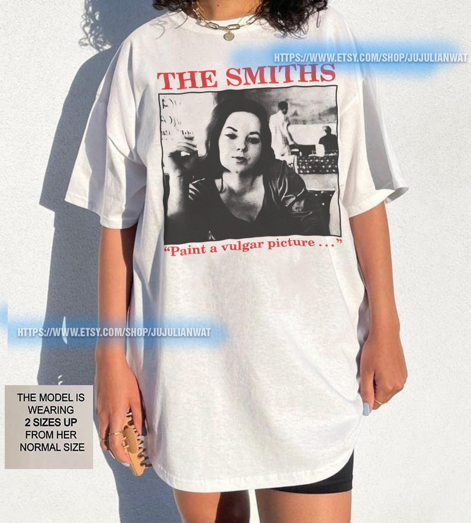 Vintage The Smiths A Paint A Vulgar Picture Rock Concert Tshirt