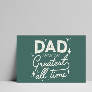 Papa du bist der Größte aller Zeiten Vatertagskarte klassische druckbare sofort-Download 8.5x5.5 Druck pdf png