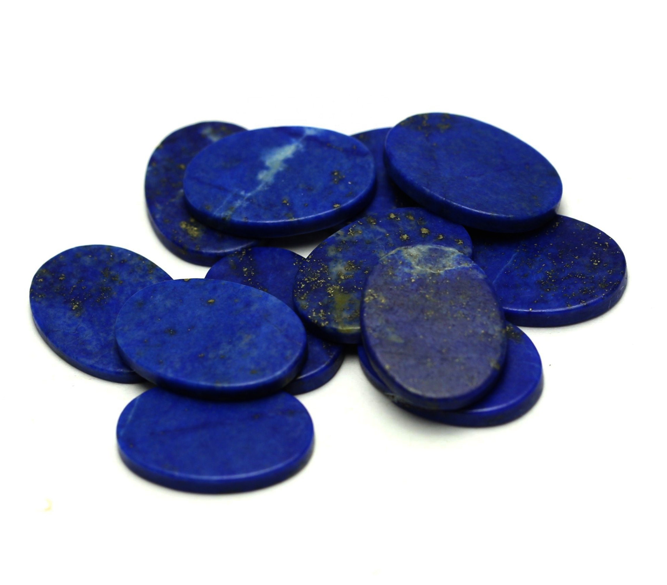 Calibrated Natural Lapis Lazuli Both Side Flat Oval Shape | Etsy