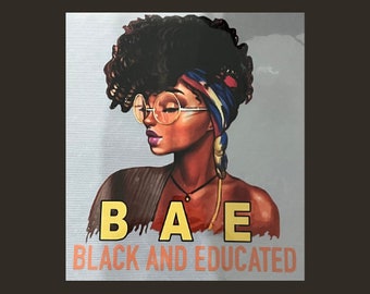 Black and Educated HTV Transfer