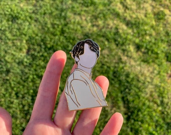jungkook black & white series enamel pin