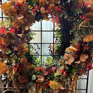 Fall wreath, Eucalyptus wreath, fall decor, fall door hanging