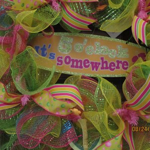 Summer Wreath, Everyday Wreath, Home Decor, Summer Door Hanger, Pool, Patio