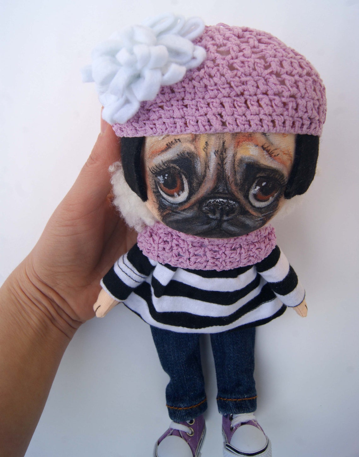 Pug dog doll pug dog gift pug toy pug puppy funny pug | Etsy
