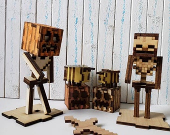 Minecraft Skeleton Etsy Minecraft Skeleton Etsy