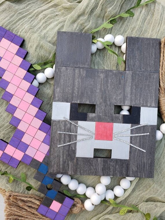Pixel Papercraft - Mini Heart of Ender with lasers (Minecraft