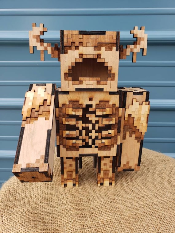 DIY Minecraft Warden From Scratch, Minecraft Papercraft Warden