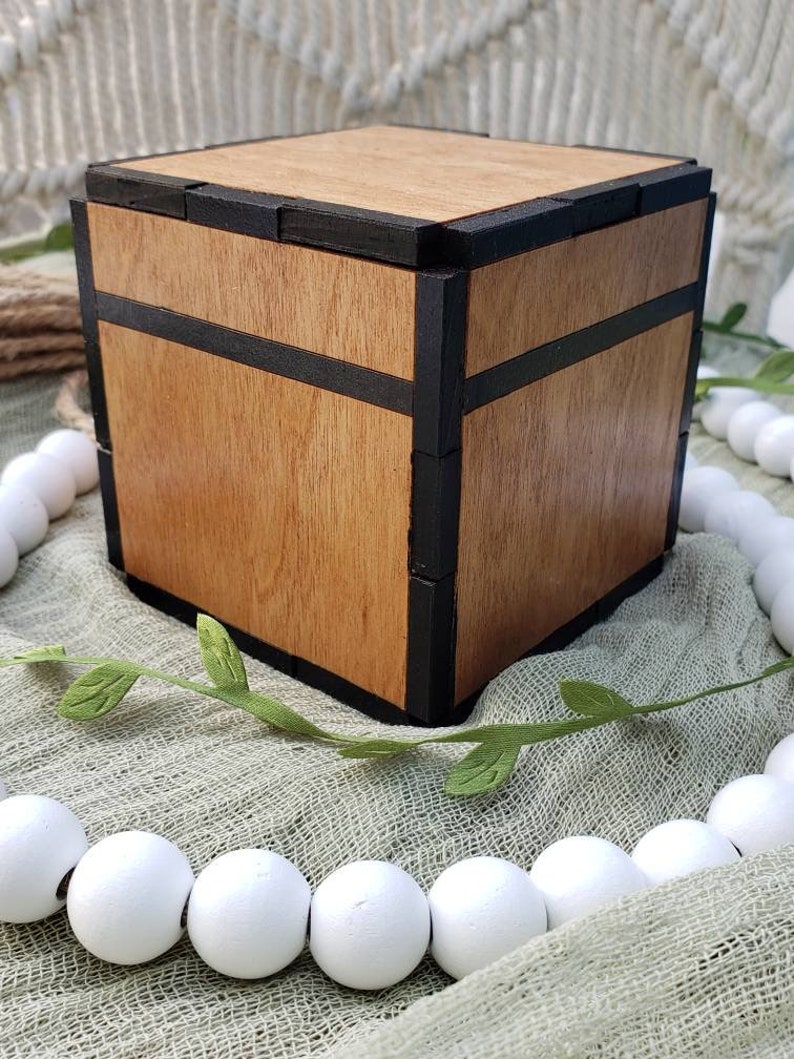 Minecraft Wooden Chest Minecraft Storage Chest DIY Wood Etsy