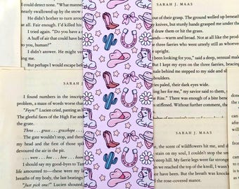 cowboy romance bookmark | book lover | chesnut springs inspired | romance | booktok | bookish | aesthetic bookmark | cowgirl | reader gift