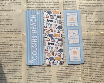 tsitp bookmark | cousins beach | belly and conrad | coastal bookmark | bookish gift | beach aesthetic | book lover gift | booktok
