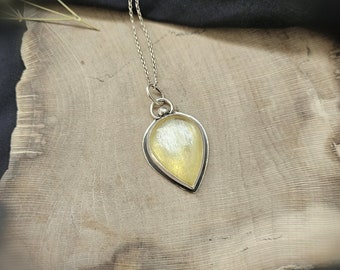 Golden Lepidolite Pendant