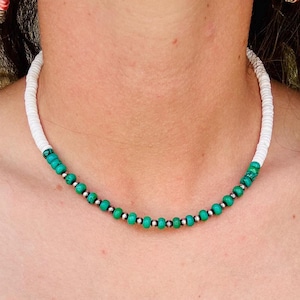 Navajo Pearl Choker, Turquoise Choker, Western Choker, Shell Choker, Boho Western Choker, Layering Choker, Navajo Pearl Jewelry