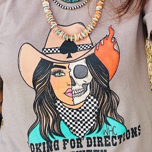 Western Tee Shirt, Funny Western Shirt, Cowgirl Shirt, Western Grunge Tee, Grunge Tee, Western Graphic Tee,