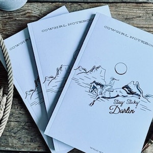 Cowgirl Notebook, Western Journal, Western Notebook, Western Diary, Notebook, Custom Notebook, Western Boho Notebook, Cowgirl Notebook