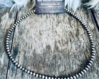 Navajo Pearl Choker, Genuine Navajo Pearl Necklace, Western Boho Jewelry