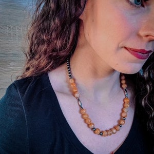 Navajo Pearl Necklace, Western Jewelry, western Necklace, Western Choker, Choker, Cowgirl Choker, Boho Necklace, Southwestern Necklace
