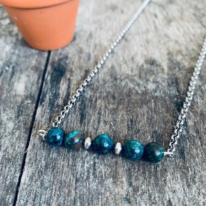Genuine Turquoise Choker, Navajo Pearl choker, Bar choker, Western Choker, Boho Choker, Small Choker, Cowgirl Choker, Layering choker