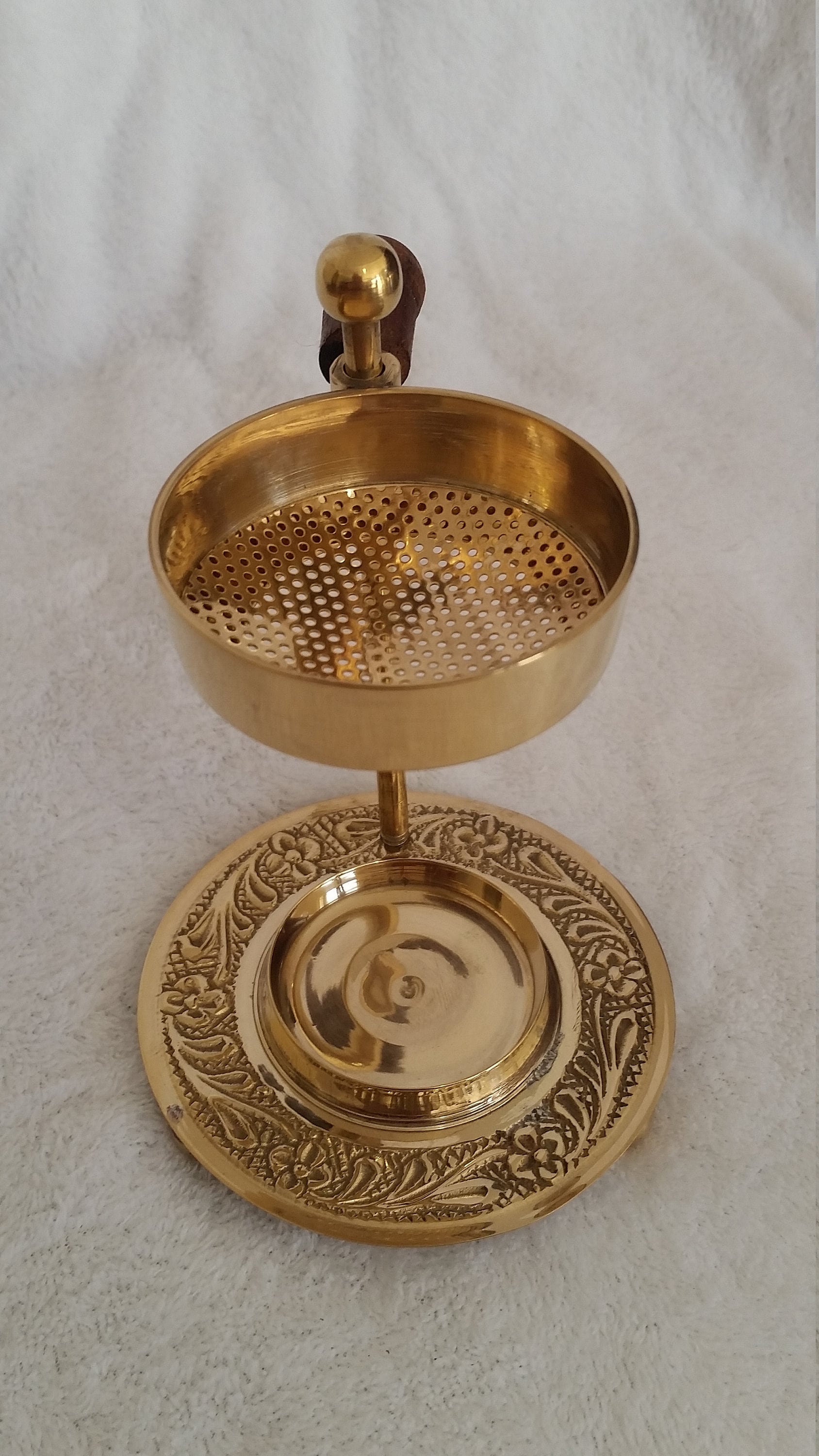 Brass Resin Frankincense Myrrh Incense Burner 12cm Tea Light Etsy